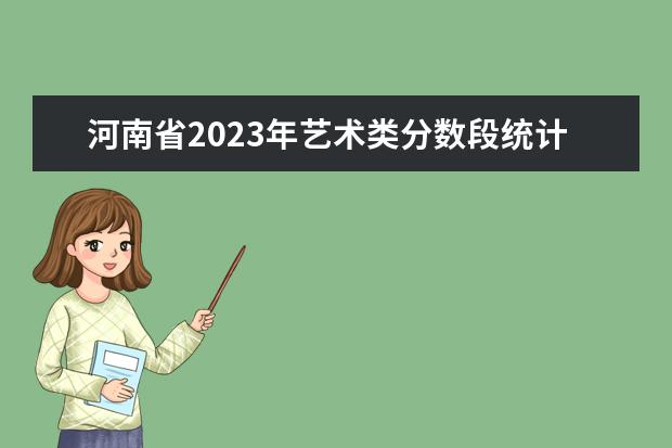 河南省2023年艺术类分数段统计表（美术、书法、编导制作、表演）
