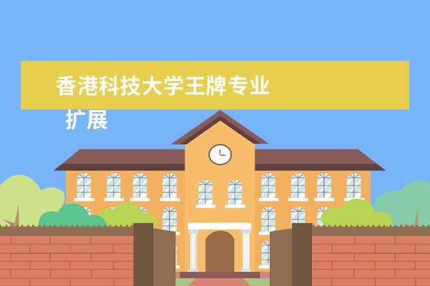 香港科技大学王牌专业 
  扩展资料