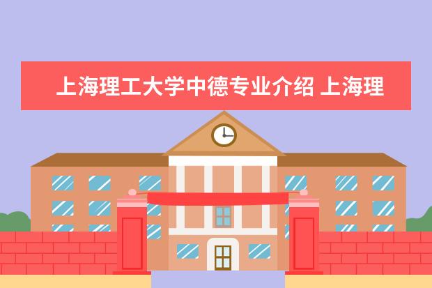 上海理工大学中德专业介绍 上海理工大学中德学院的教育