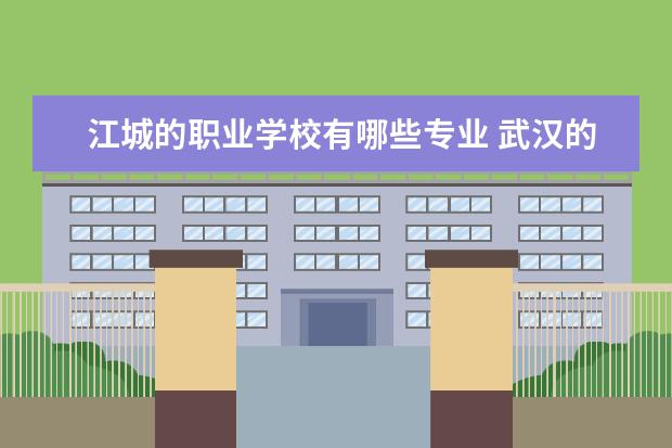 江城的职业学校有哪些专业 武汉的大专有哪些学校