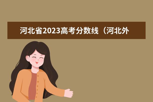 河北省2023高考分数线（河北外国语学院录取分数线）